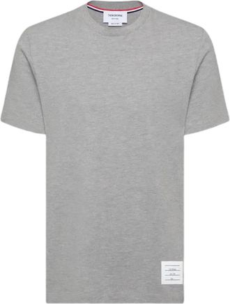Thom Browne T-shirt met gestreept detail - Grijs