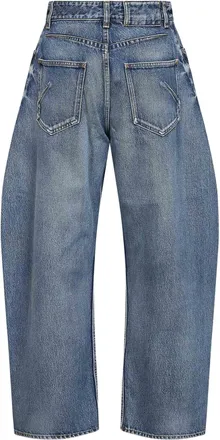 Alaia Womens Jeans Rodeo Faded Blue Denim Cotton