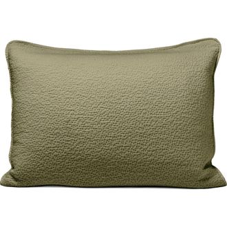 Coyuchi Cascade Matelass&eacute; Organic Cotton Sham in Moss at Nordstrom Rack, Size Euro