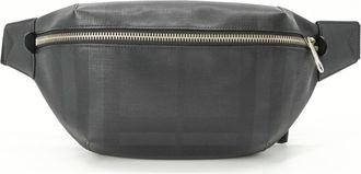 Burberry Black Canvas Shoulder Bag Sling Bag (Pre-Owned)