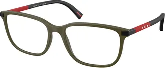 Prada Demo Square Mens Eyeglasses PS 02RV 15X1O1 54