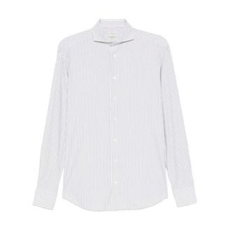 Traiano Rossini Radical Shirt - Heren - Zakelijke Overhemden - Wit - S - Leer - Overhemden