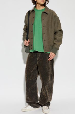 Marni T-shirt With Pocket, Mens, Green