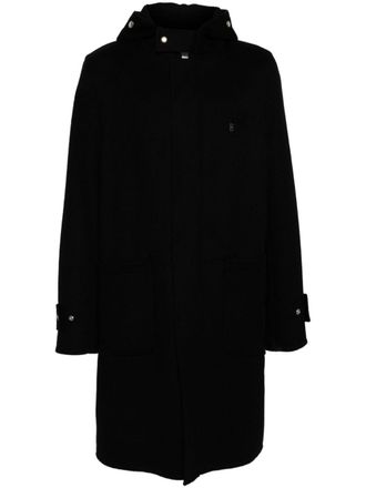 Givenchy Cappotto monopetto con cappuccio - Nero