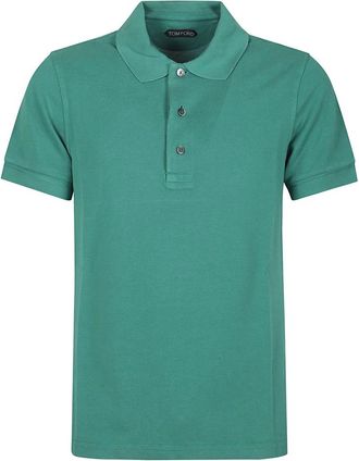 Tom Ford Polo Shirt met korte mouwen - Heren - Polos - Groen - M - Tops