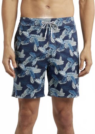 Johnnie-O Half Elastic Swim Trunk In Shore Haven