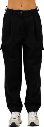 Roberto Ricci Design Cargo Broek - Dames - Straight fit broeken - Zwart - XS - Broeken