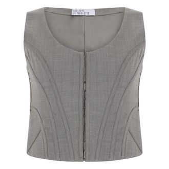 Giuseppe Di Morabito Dames, Tops, Grijs, Maat: XS Poliester