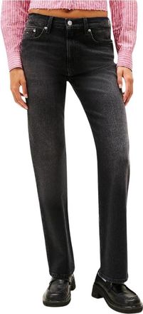 Tommy Hilfiger Bootcut Cleo Jeans met Distressed Details - Dames - Slim Fit Jeans - Zwart - W25 L30 - Katoen - Jeans