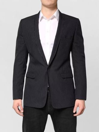 Dolce & Gabbana striped single breasted blazer