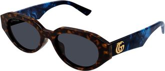 Gucci GG2206SA Asian Fit 004 Womens Sunglasses Tortoiseshell Size 53 - Free RX Lenses - Free RX Lenses