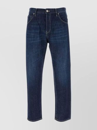 Pantaloni Torino stitched denim trousers belt loops