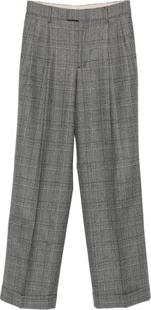 Berwich Pleated Checked Trousers