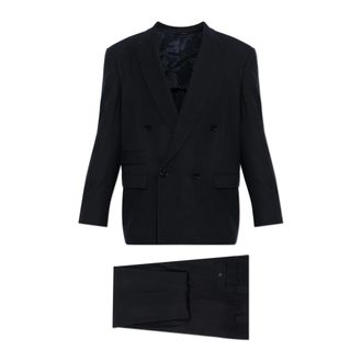 Giorgio Armani Kostuums, Heren, Blauw, L, Wol, The Wool Suit