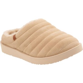 Revitalign Valley Faux Fur Lined Slipper in Sesame at Nordstrom, Size 10