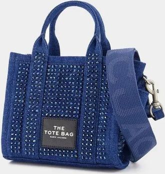 Marc Jacobs Crossbody Bags - The Crossbody Tote Denim Crystal Dark Wash Blue - Gr. unisize - in Blau - für Damen