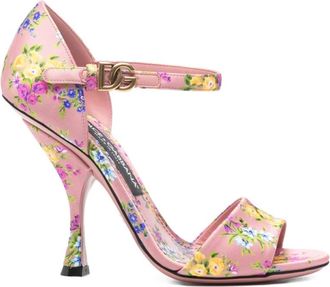 Dolce & Gabbana High Heel Sandalen - Dames - Sandalen met hakken - Roze - 41 EU - Schoenen