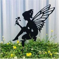 OEM Adornos De Jard&iacute;n De Metal Estilo Cuento De Hadas: Colgantes, Estatuas Divertidas Y Esculturas Modernas Para Uso Interior Y Exterior, 1 Pieza (estilo 