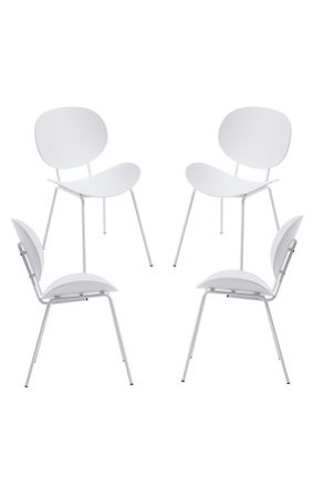 Regalos Miguel Packs Sillas Comedor - Pack 4 Sillas Dony - Blanco