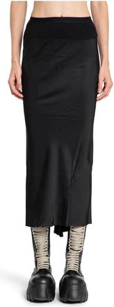 Rick Owens Rokken, Dames, Zwart, S, Gonna - Calf Bias Rok