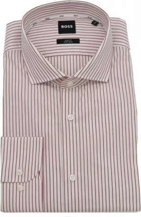 HUGO BOSS Overhemden > Nette Overhemden - Heren - Zakelijke Overhemden - Rood - 4XL - Overhemden