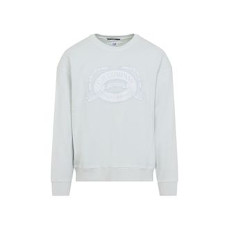 C.P. Company Light Blue Logo Sweatshirts