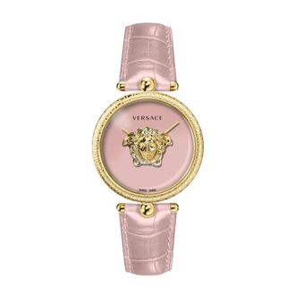 Versace Palazzo Watch - Dames - Horloges - Roze - ONE Size - Leer - Accessoires