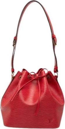 Louis Vuitton Pre-owned Bucket Bags, female, Red, Size: ONE SIZE Pre-owned Petit Noe
