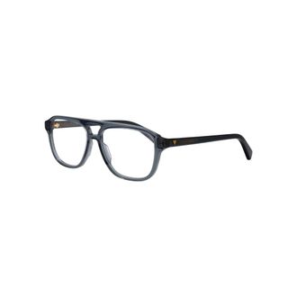 Bottega Veneta Glasses, unisex, Gray, Size: 56 MM Aviator Frame