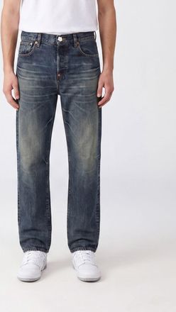 Kenzo Jeans straight a vita media in denim di cotone a cinque tasche