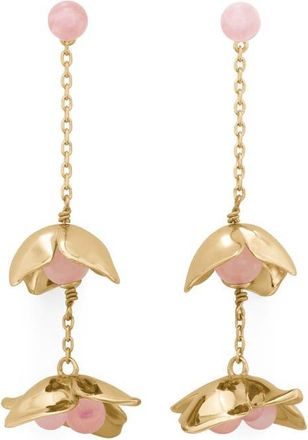 Kate Spade New York gilded garden linear drop earrings in Blush at Nordstrom