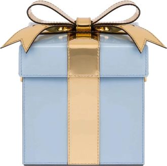 Moschino Gift Box Bag - Dames - Schoudertassen - Blauw - ONE Size - Leer - Tassen