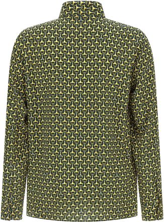 Gucci Mens Bicolor Silk Blouse