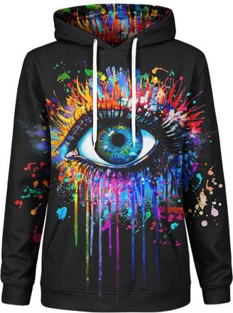 Mr. Gugu & Miss Go Black Fullprint Hoodie