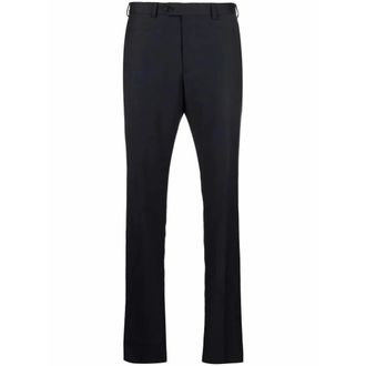 Emporio Armani Pantalon met toelopende pijpen - Heren - Broeken - Blauw - Maat: 4XL Leer
