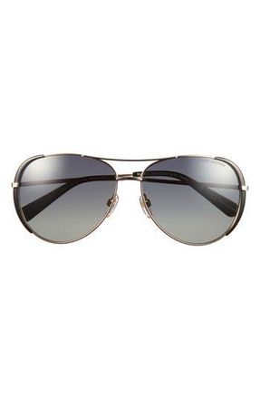 Marc Jacobs 59mm Gradient Polarized Aviator Sunglasses in Gold Grey at Nordstrom Rack