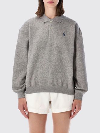 Polo Ralph Lauren Relaxed Fit Long-Sleeved Cotton Polo with Pony Logo