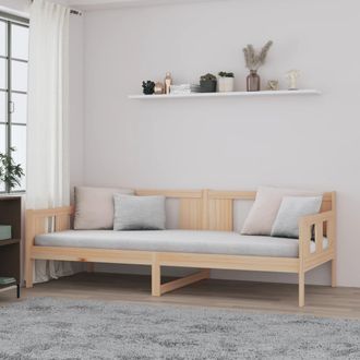 vidaXL Sof&aacute; Cama Sin Colch&oacute;n Madera Maciza De Pino 90x200 Cm Vidaxl