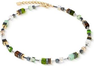 Coeur de Lion Geocube Precious Motion Necklace in Forest Light at Nordstrom