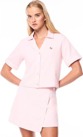 Sergio Tacchini Tullia Cabana Shirt in Barely There at Nordstrom, Size Xx-Large