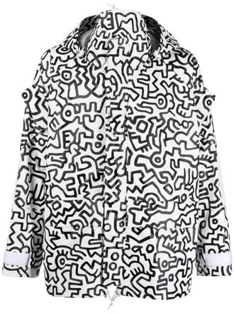 Junya Watanabe x Keith Haring bomberjack met print - Wit