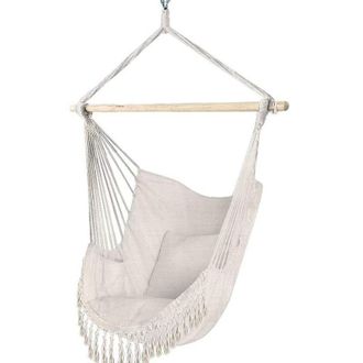 OEM Silla Colgante De Exterior Con 2 Cojines Acolchados - Asiento Columpio De Algod&oacute;n Resistente, Ideal Para Jard&iacute;n O Patio