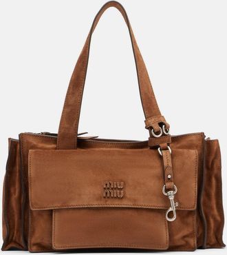 Miu Miu Utilitaire suede shoulder bag