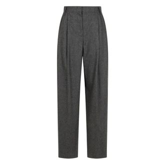 Emporio Armani Grey Silk & Nylon Trousers