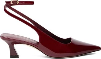 Stuart Weitzman 50mm Vinnie heeled pumps - women - Patent Leather/Leather/Leather - 35,5 - Red