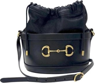 Gucci Pre-owned Vintage Schoudertas - Dames - Vintage Tas - Zwart - ONE Size - Leer - Vintage