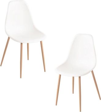 Regalos Miguel Packs Sillas Comedor - Pack 2 Sillas Mykle - Blanco