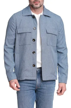Bagatelle Shirt Jacket in Provincial Blue at Nordstrom, Size X-Large