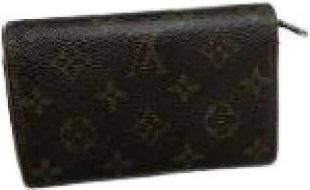 Louis Vuitton Pre-owned Vintage Portemonnee - Dames - Vintage Accessoires - Bruin - ONE Size - Leer - Vintage