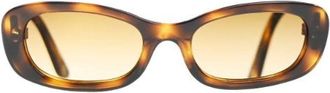 Chanel Pre-owned Accessories, female, Brown, Size: ONE SIZE Pre-owned Plastic Sunglasses